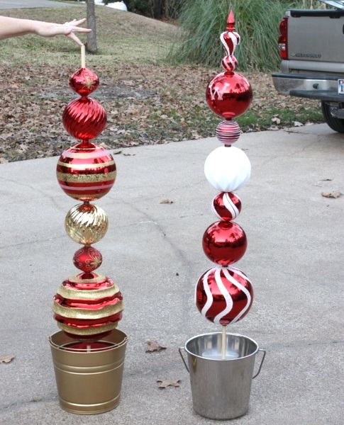 Attractive DIY Outdoor Christmas Decorations - Pink Lover