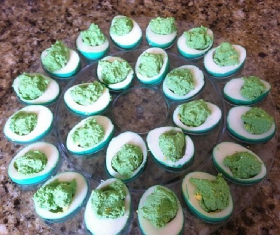 Green Deviled Eggs Recipe