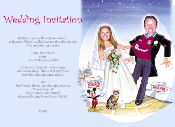 beautiful wedding invitation