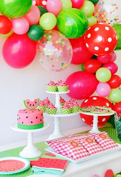 Watermelon Birthday Balloon ideas