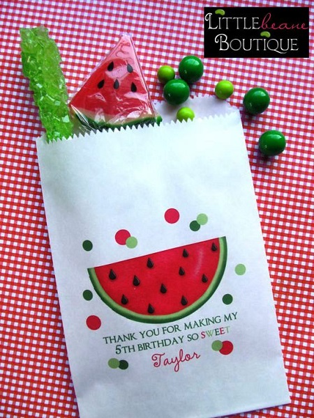 Watermelon Birthday Party favors