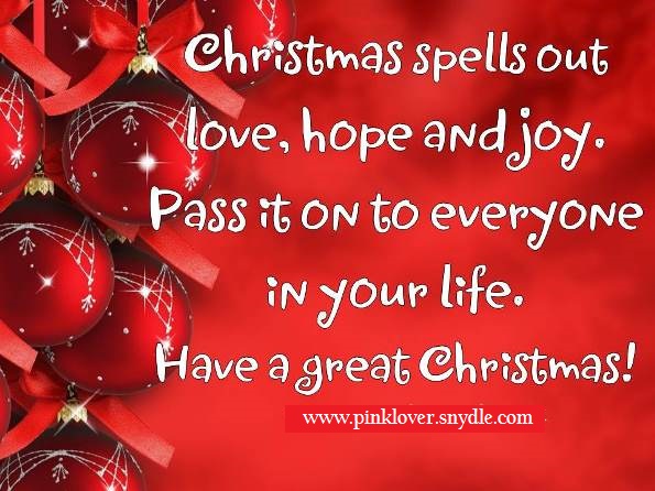 Christmas Quotes and Sayings 2016 - Pink Lover