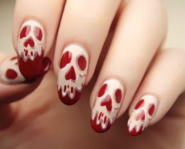 6. "Edgy Skull Nail Design" - wide 3