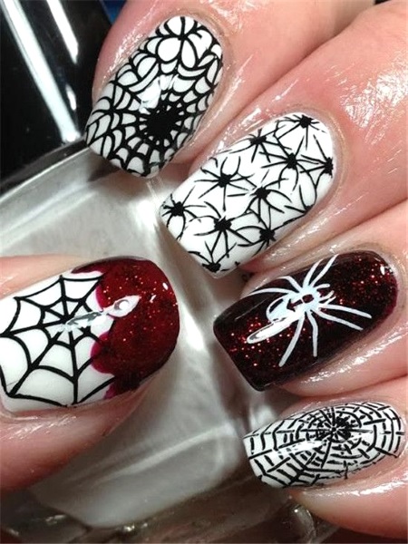 BSBTBZ 7 Sheets Halloween Nail Art Stickers 5D Embossed India | Ubuy