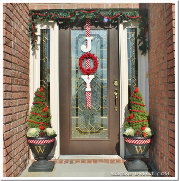 50 Christmas Door Decoration Ideas – Pink Lover