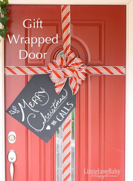 50 Christmas Door Decoration Ideas – Pink Lover