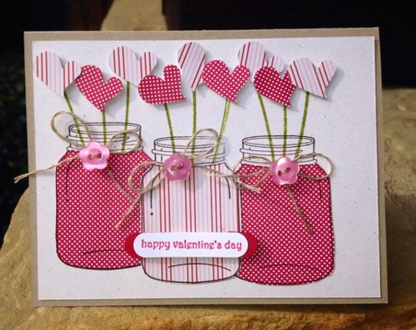 Adorable Valentines Day Handmade Card Ideas - Pink Lover