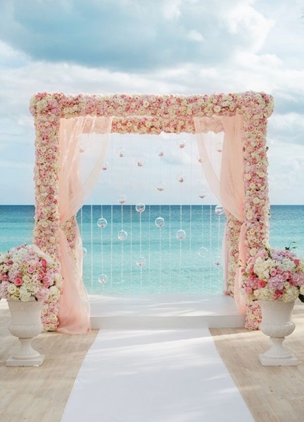 60 Best Garden Wedding Arch Decoration Ideas – Pink Lover