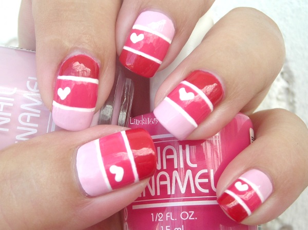 Red and Pink Nail Art Stickers - wide 2