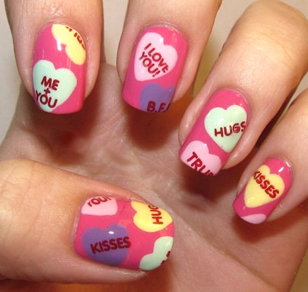 50 Best Valentines Day Nail Art Designs - Pink Lover