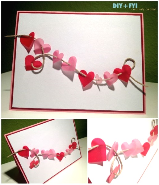 Adorable Valentines Day Handmade Card Ideas - Pink Lover