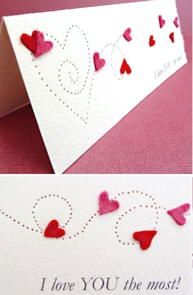 Adorable Valentines Day Handmade Card Ideas – Pink Lover