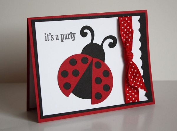 Homemade Ladybug Birthday Invitations 5