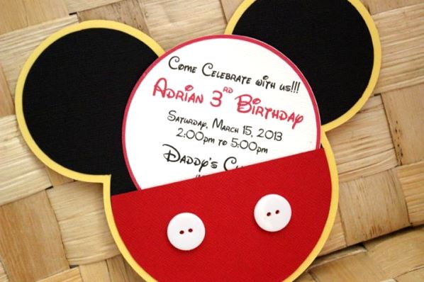 Diy Mickey Mouse Birthday Invitations 2