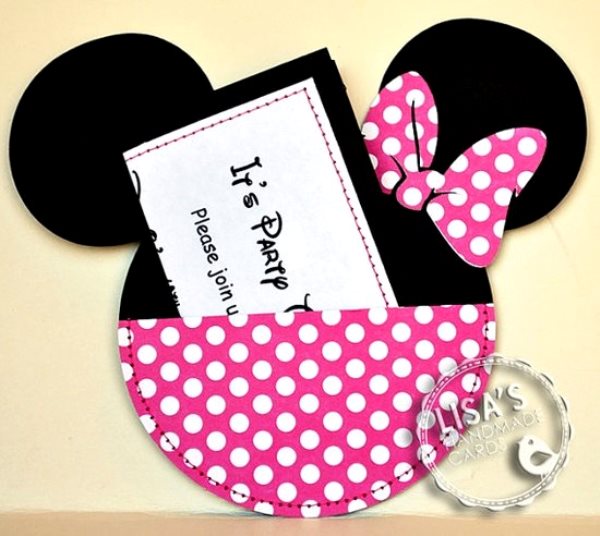 Homemade Minnie Mouse Birthday Invitations 9