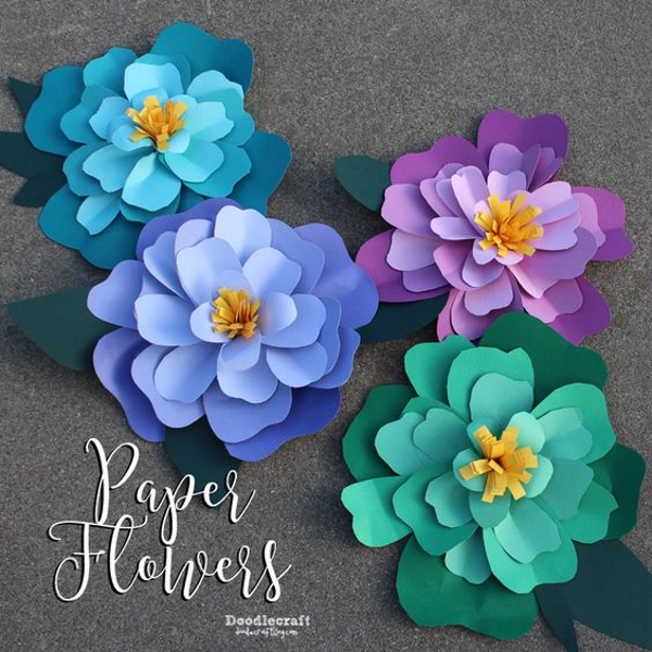 Paper Flowers Archives  Paper flower garlands, Paper flower backdrop, Big  paper flowers