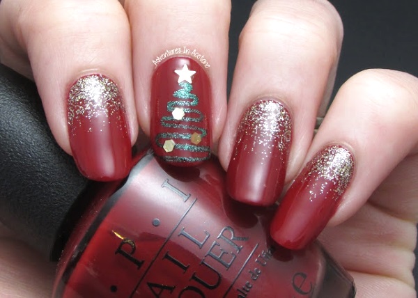 Elegant Christmas Nail Art Designs - wide 7