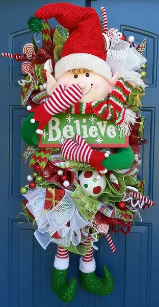 50 Christmas Door Decoration Ideas – Pink Lover