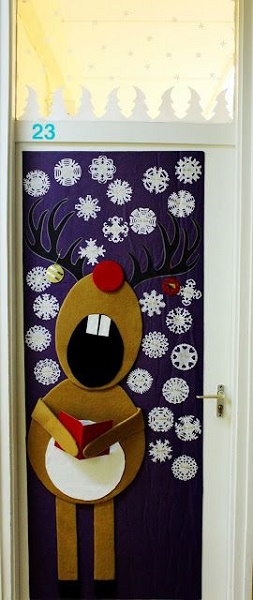 50 Christmas Door Decoration Ideas – Pink Lover