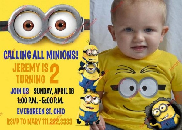 FREE Printable Minion Birthday Party Invitations Ideas ...