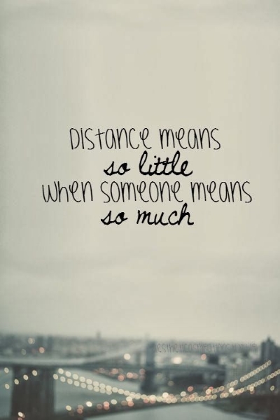 You quotes missing distance Long Distance