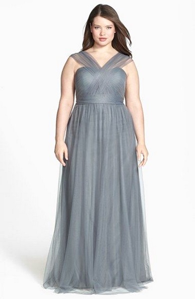 chubby bridesmaid gown