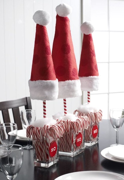 50 Best DIY Christmas Table Decorations - Pink Lover