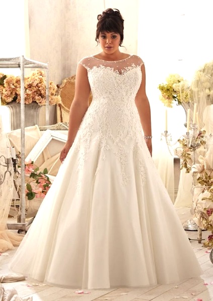 wedding gown for chubby girl