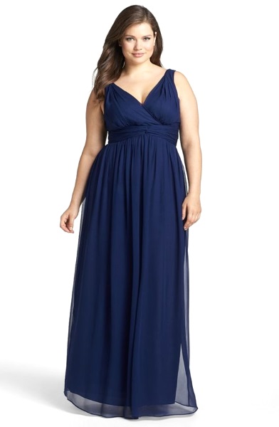 chubby bridesmaid gown