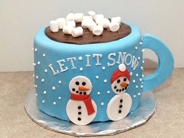 Snowman Christmas Cake by Cake Social in Dubai | Joi Gifts