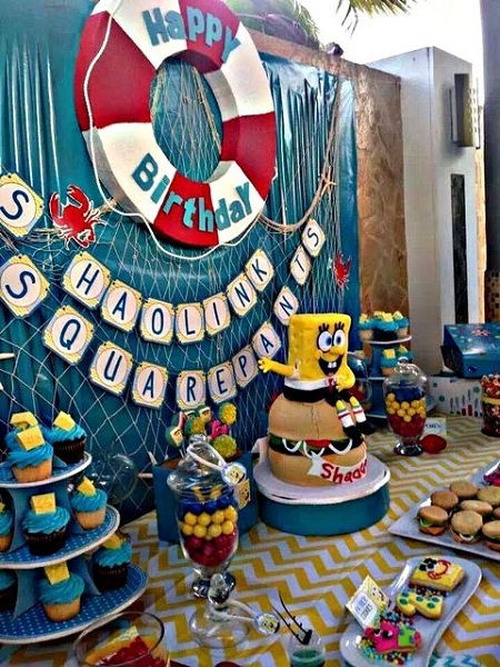 Spongebob Squarepants Birthday Party Ideas – Pink Lover