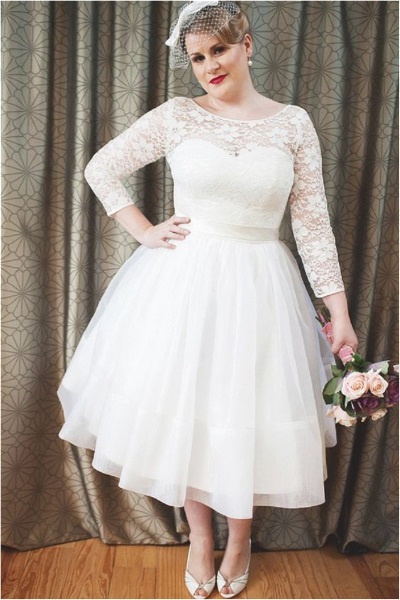 simple wedding gown for chubby