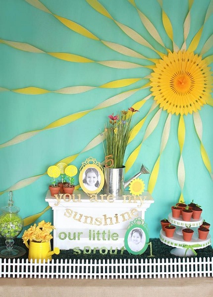 You Are My Sunshine Birthday Party Ideas - Pink Lover