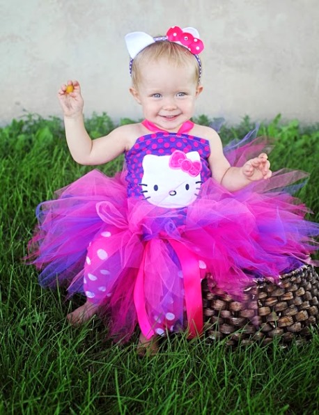 hello kitty birthday dress for 1 year old