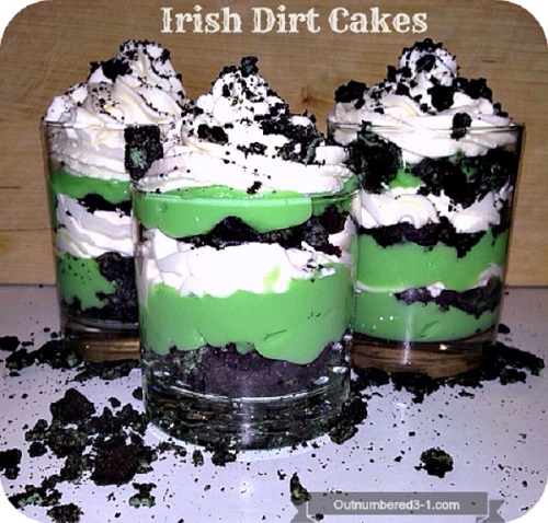 St. Patrick's Day Irish Dirt Cake Recipe