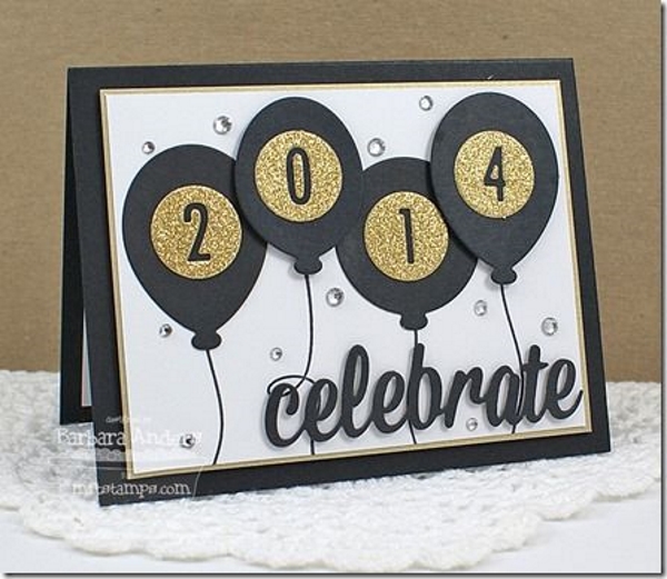 New 80 New Year Greetings Card Design Handmade