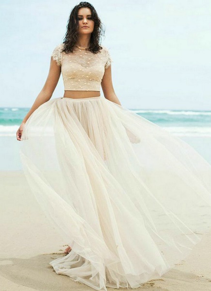 TwoPieceBeachweddingdress – Pink Lover