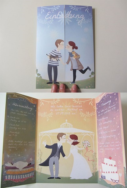 beautiful wedding invitation