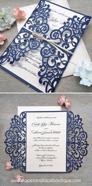 beautiful wedding invitation