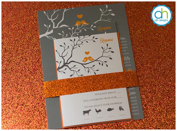 beautiful wedding invitation