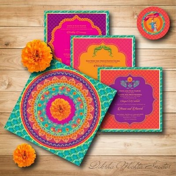 beautiful wedding invitation