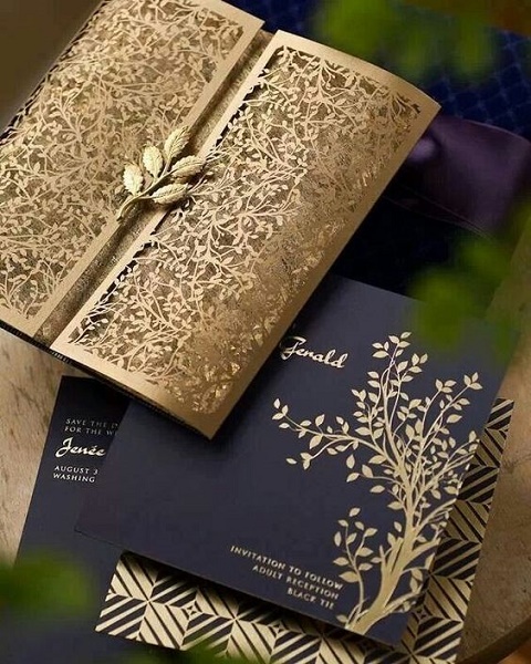 beautiful wedding invitation