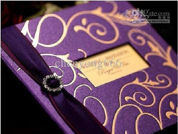 beautiful wedding invitation