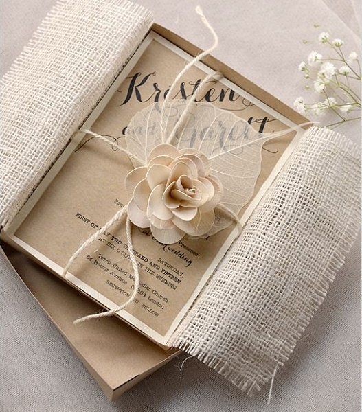 beautiful wedding invitation