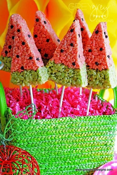 Watermelon Birthday Party treats