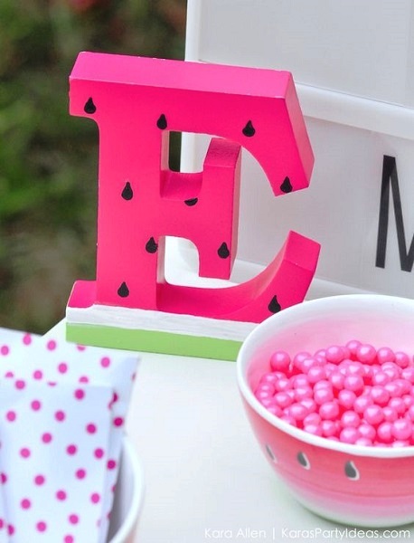 Watermelon Birthday Centerpiece