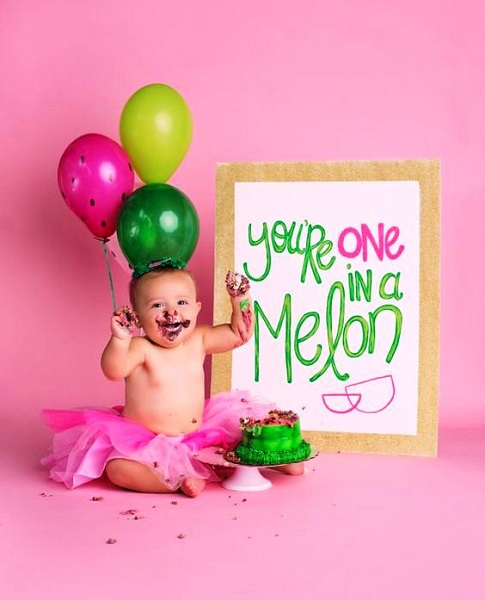 Watermelon Birthday Photos