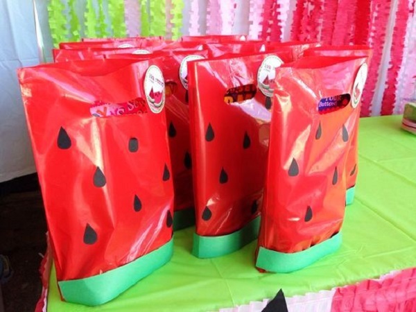 Watermelon Birthday Party bags