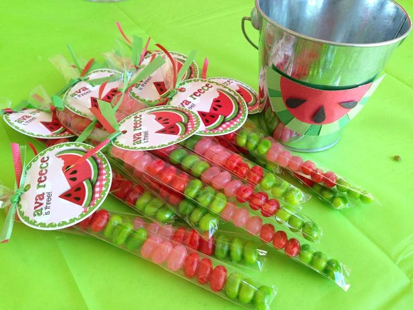 Watermelon Birthday Party bags