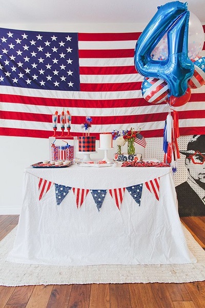 4th Of July Party Ideas With The Blue Red A